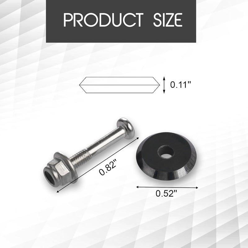 GGTE 12mm Tile Cutter Scoring Wheel 14A for All Sigma Pull Handle Tile Cutters,Alloy Manual Tile Cutting Wheel for Ceramic Tile, Ceramics, Porcelain, Glass 2-Pack - Image 2